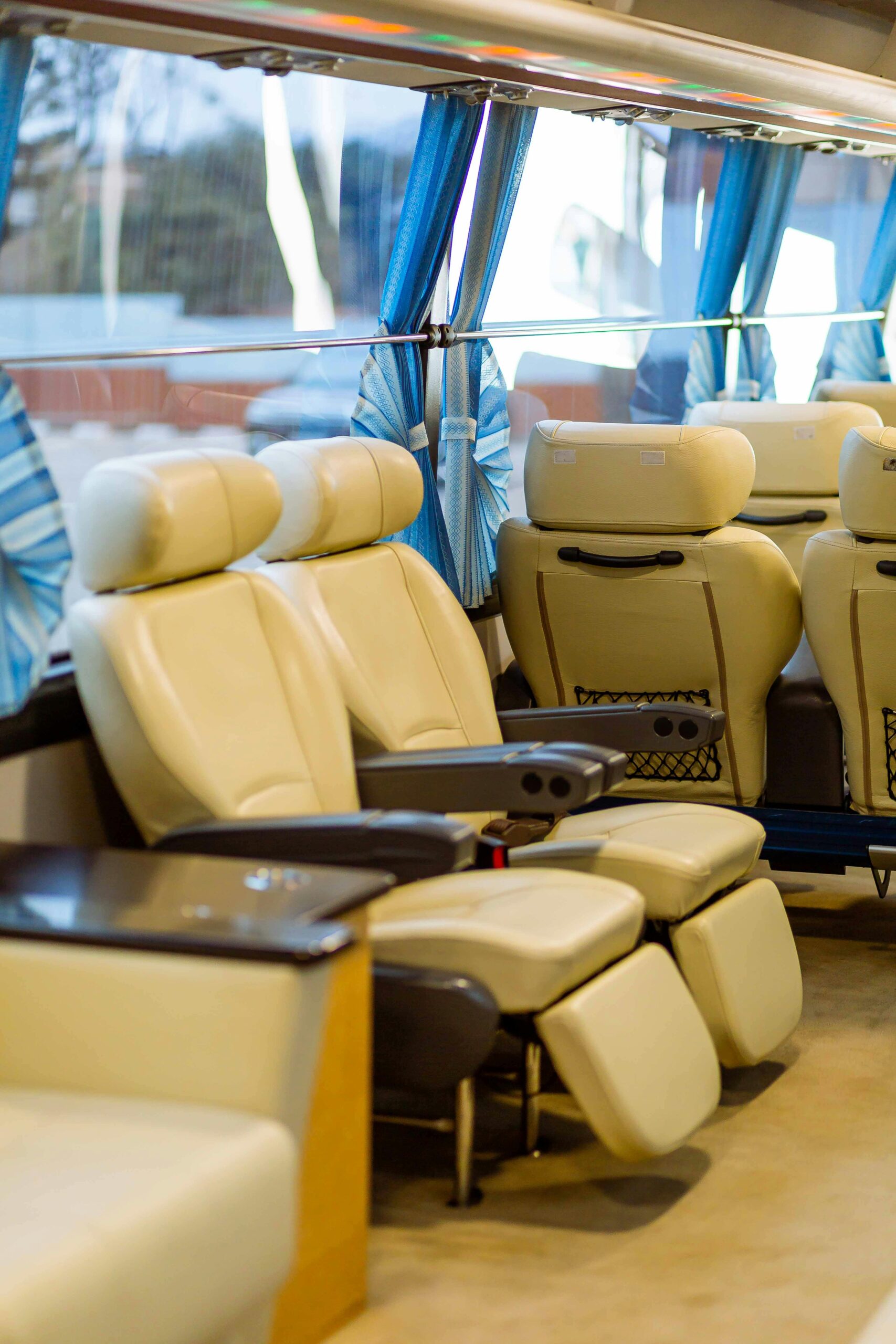 seats on a coach bus london